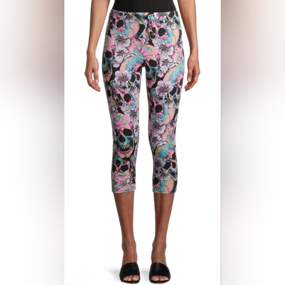NO BOUNDARIES Day of the Dead capri leggings